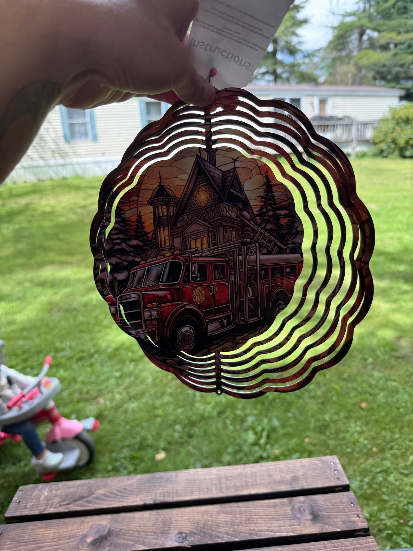 “Stained Glass” Fire Truck