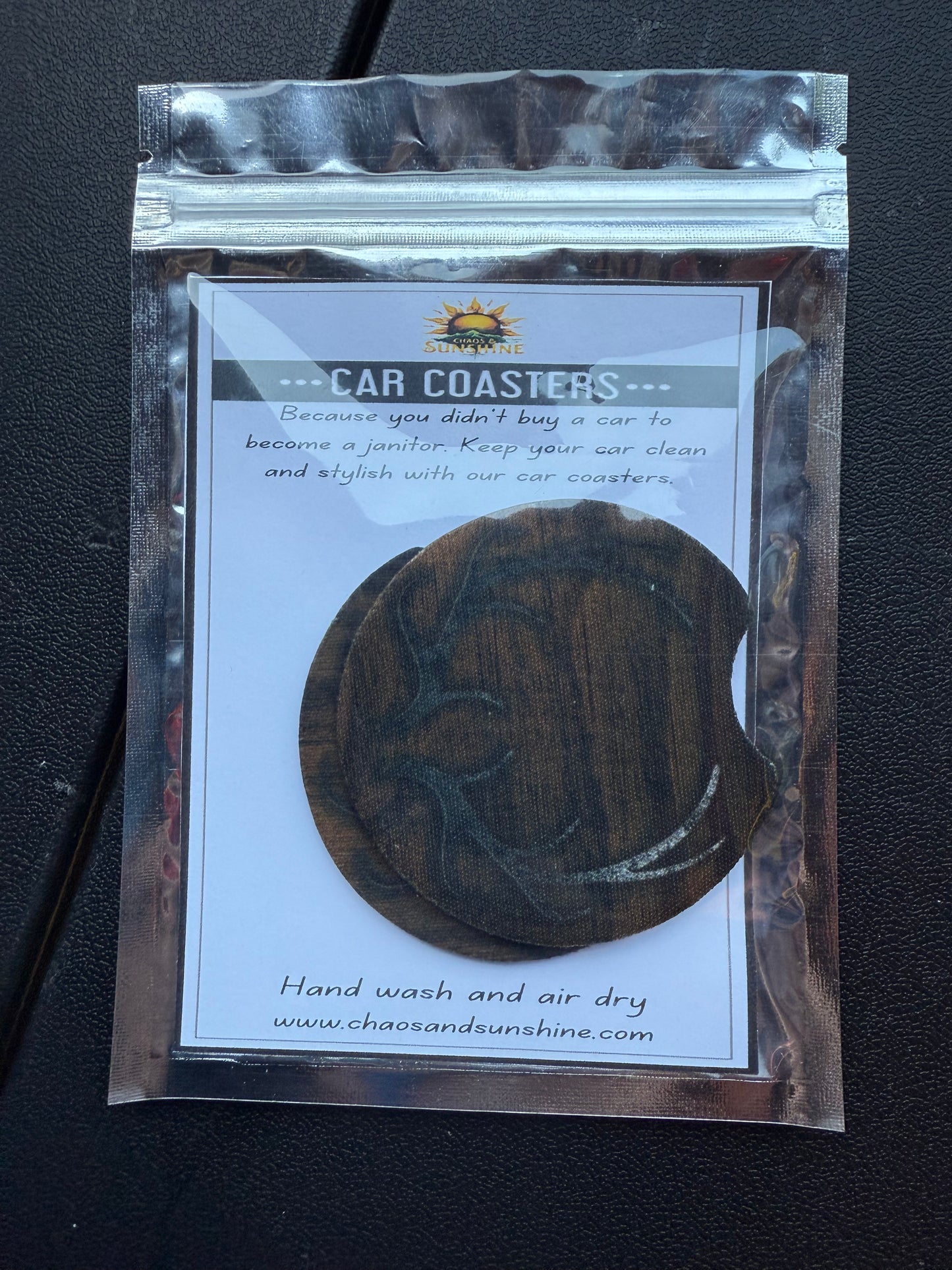 Wood Panel & Antlers