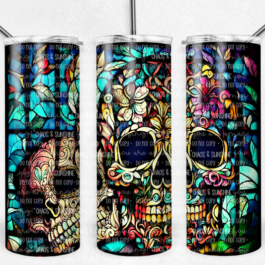Stained Glass Sugar Skulls