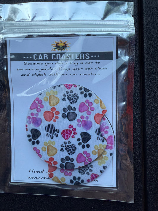 Colorful Paw Prints