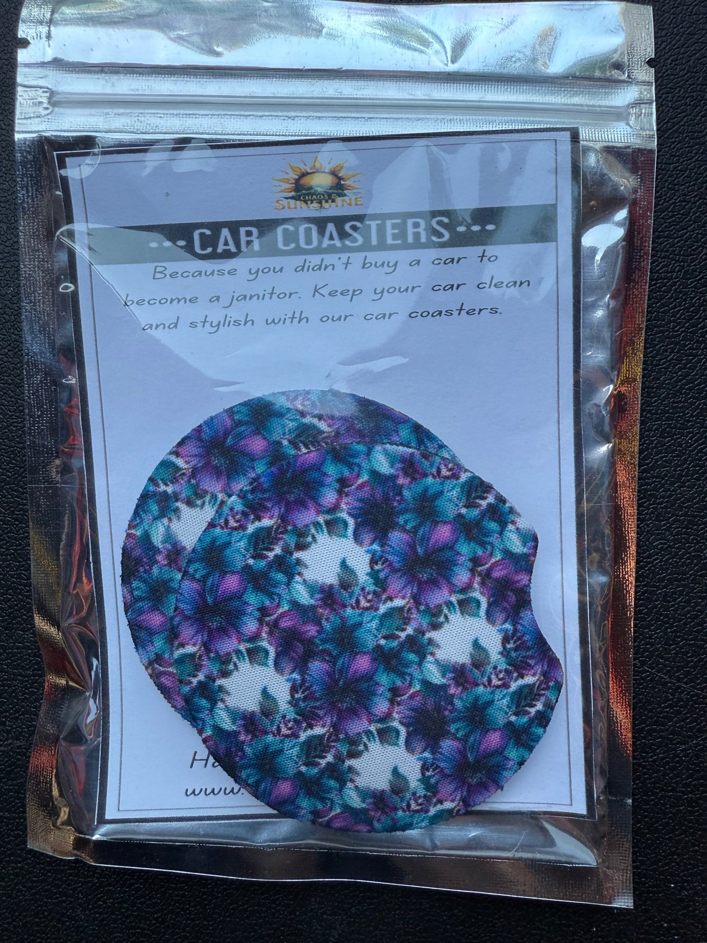 Purple & Teal Flowers