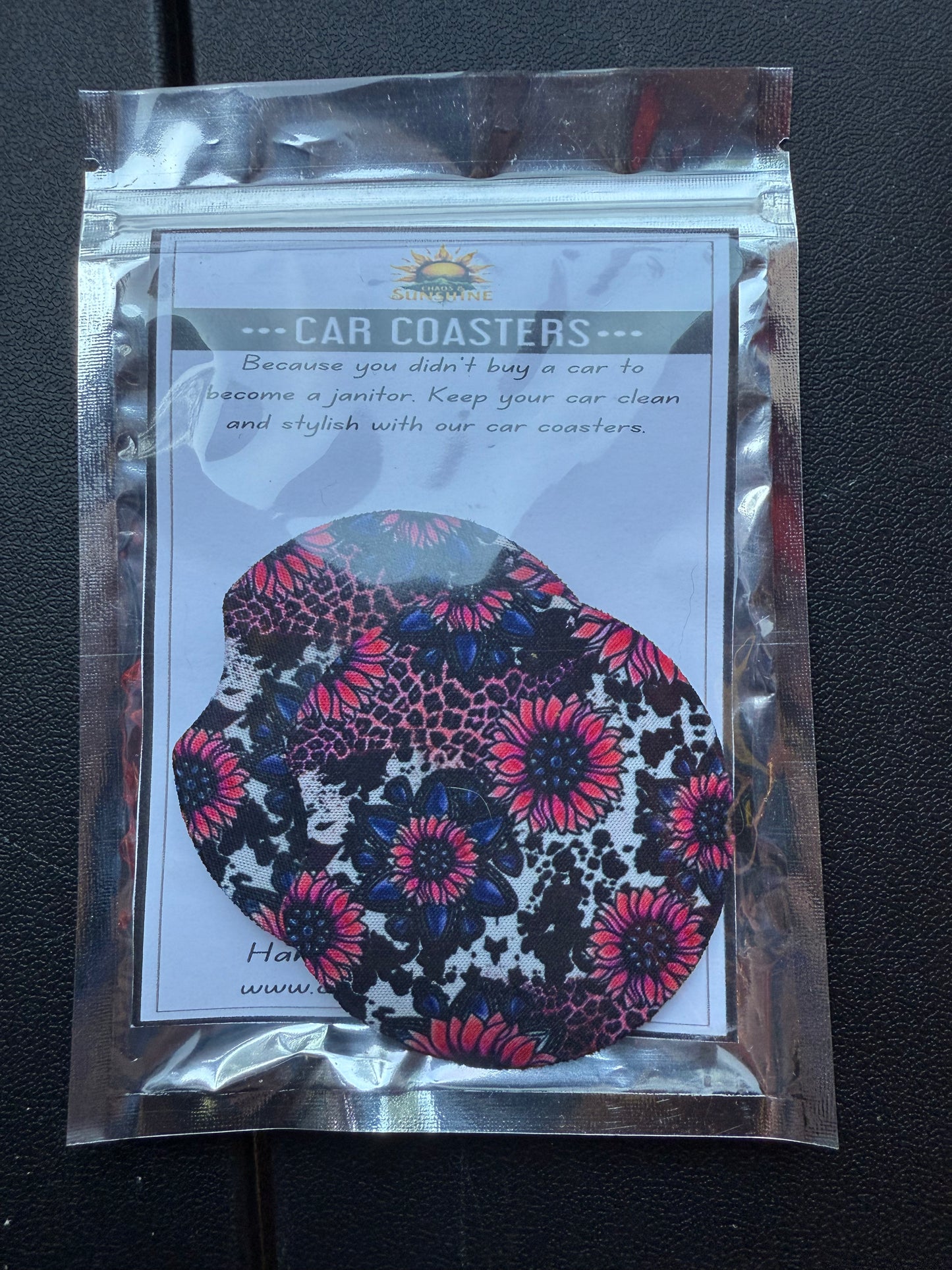 Pink Sunflowers, Cheetah Print and Cow Spots