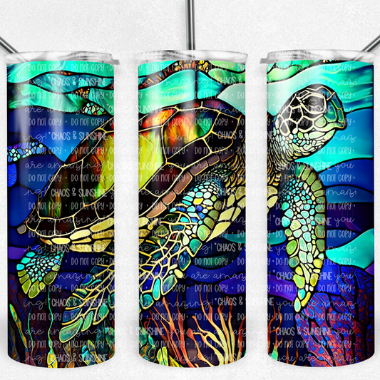 Stained Glass Turtle